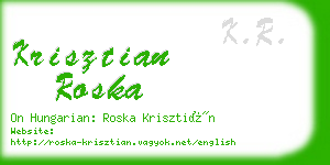 krisztian roska business card